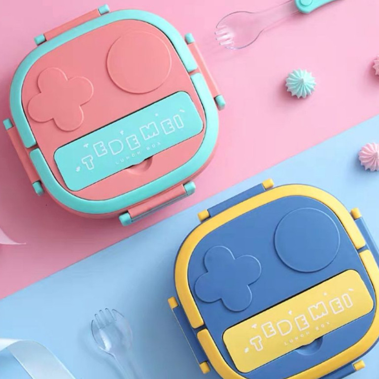 Lancheira Térmica Infantil Inox Com Divisórias M