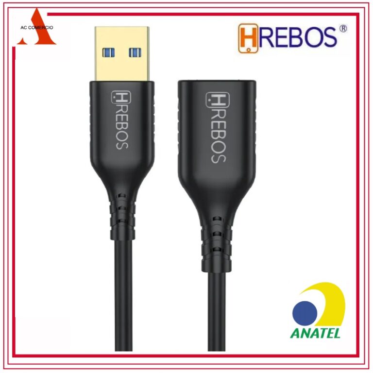 Cabo Extensor Usb 3.0 De 1 Metros Macho Femea Hreb