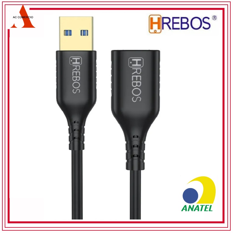 Cabo Extensor Usb 3.0 De 1 Metros Macho Femea Hrebos original