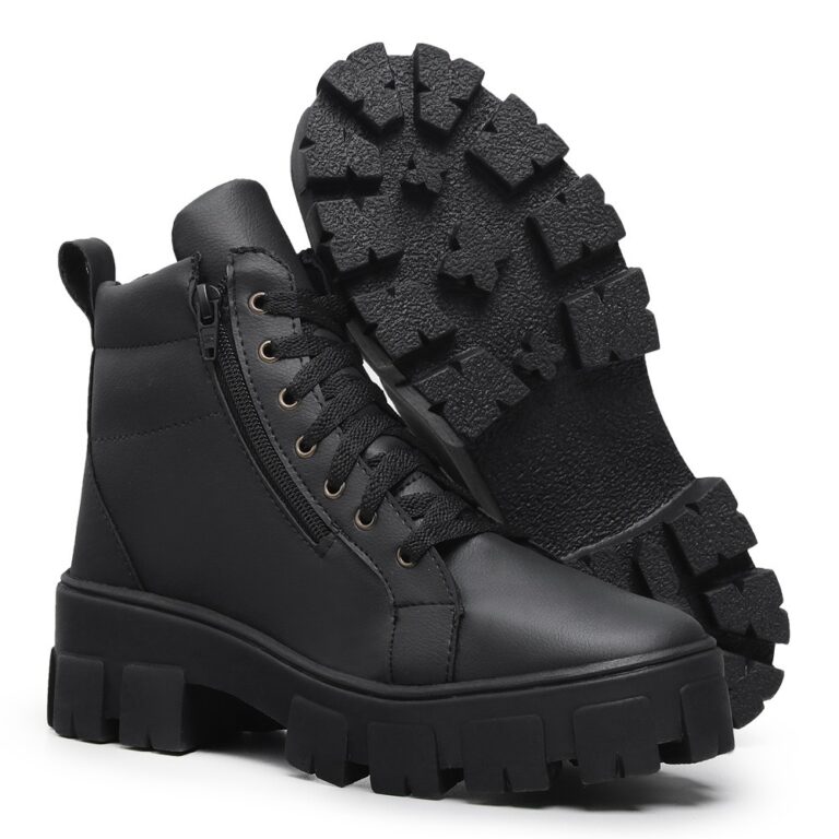 Coturno Bota Masculina Tratorado Plataforma Unisse