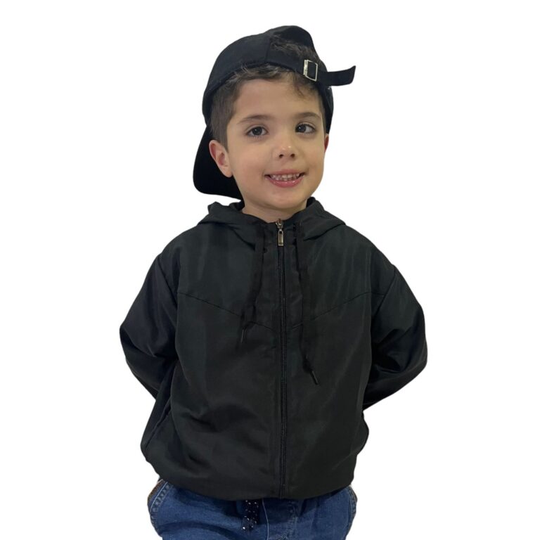 Corta-Vento Infantil Unissex Lisa | Menino e Menin