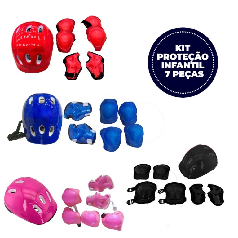 Kit Proteção Infantil 7 Peças – Capacete 