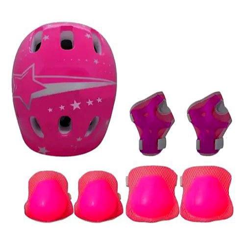 Capacete Infantil + Kit Proteção para Crianças 