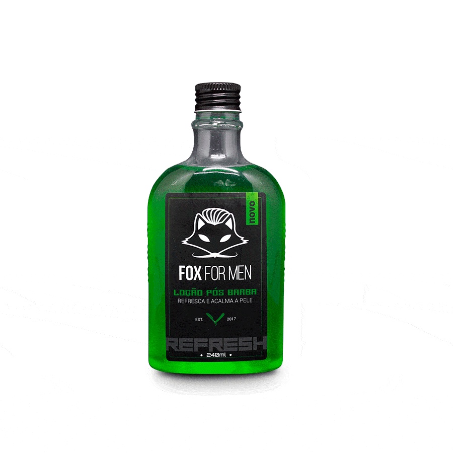 LOCAO POS BARBA 240g – FOX FOR MEN (VERDE)