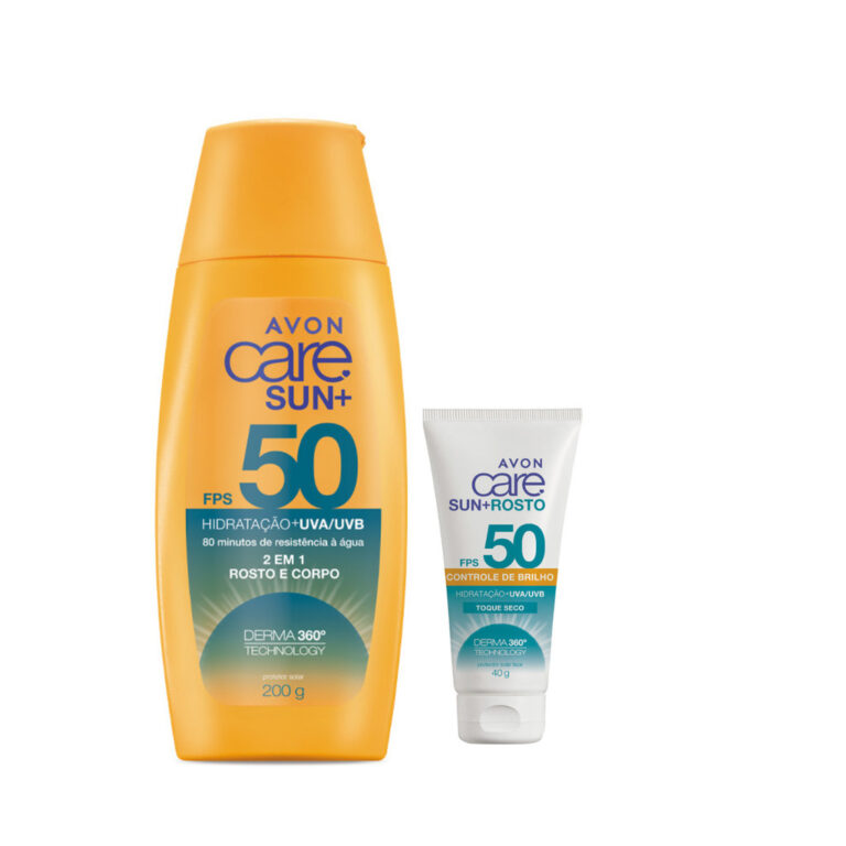 Kit Protetor Solar Rosto Corpo + Protetor Facial F