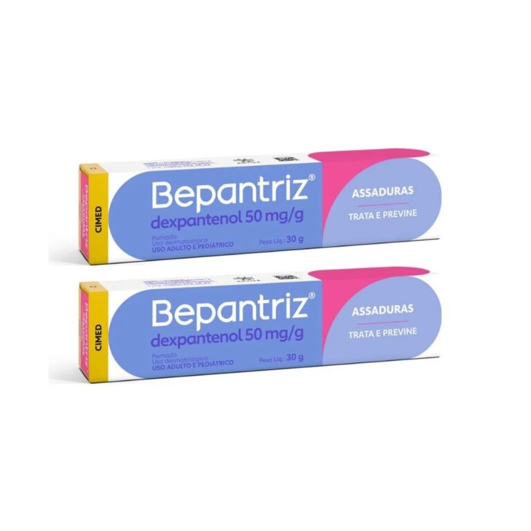 Kit 2 Bepantriz Pomada Dermatológica Dexpantenol 