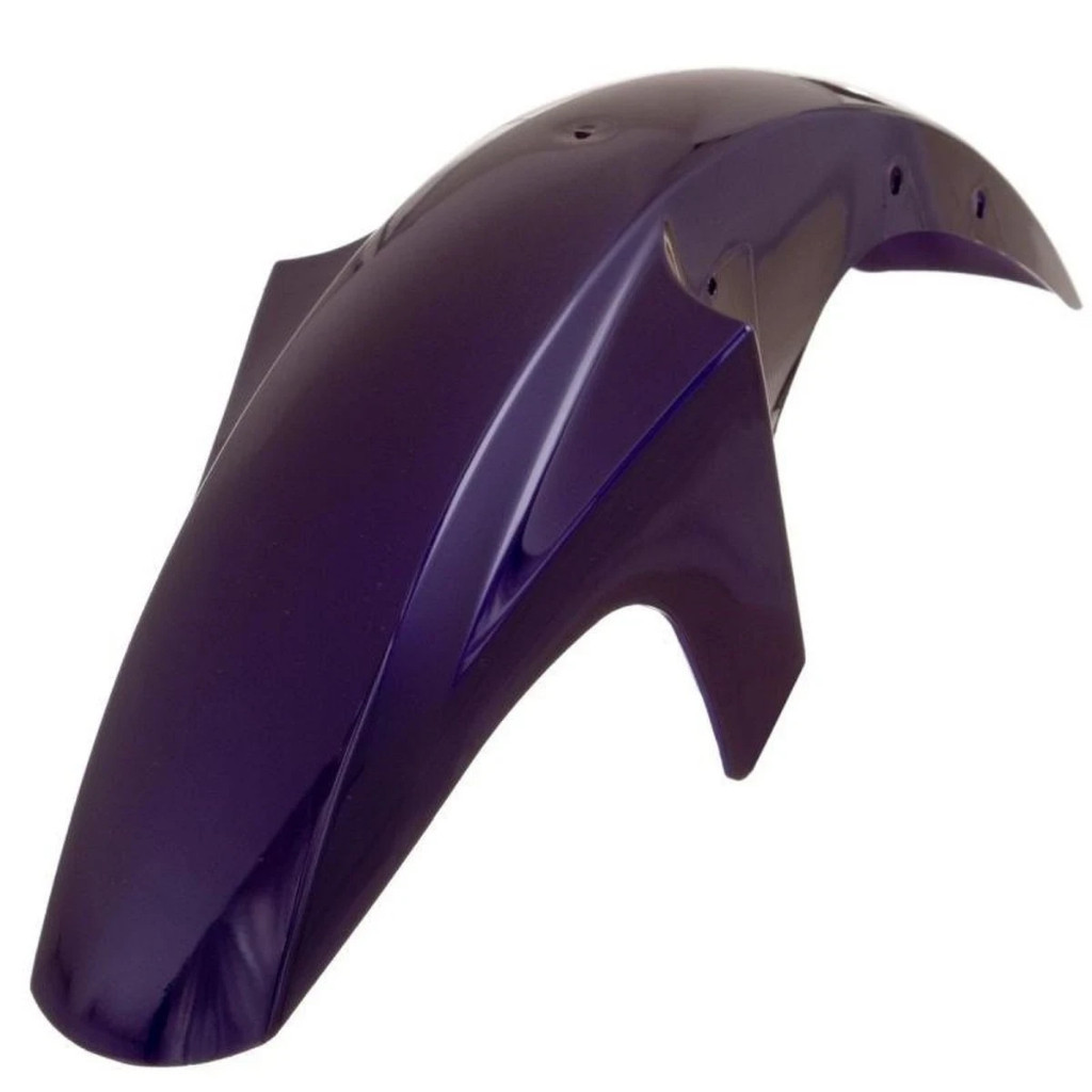 Paralama Dianteiro Compatível com YBR 125 2002 à 2004 Cor Roxo ABS 100% Virgem e Proteção UV