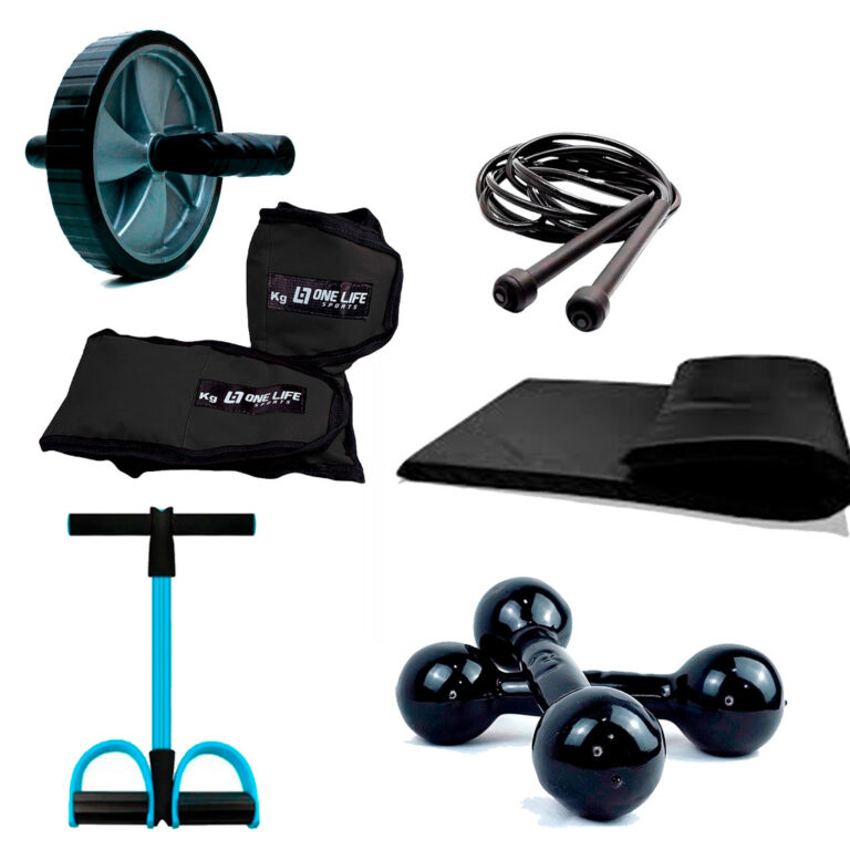 Kit Treino em Casa Par Caneleira de 2kg  + Par Hal