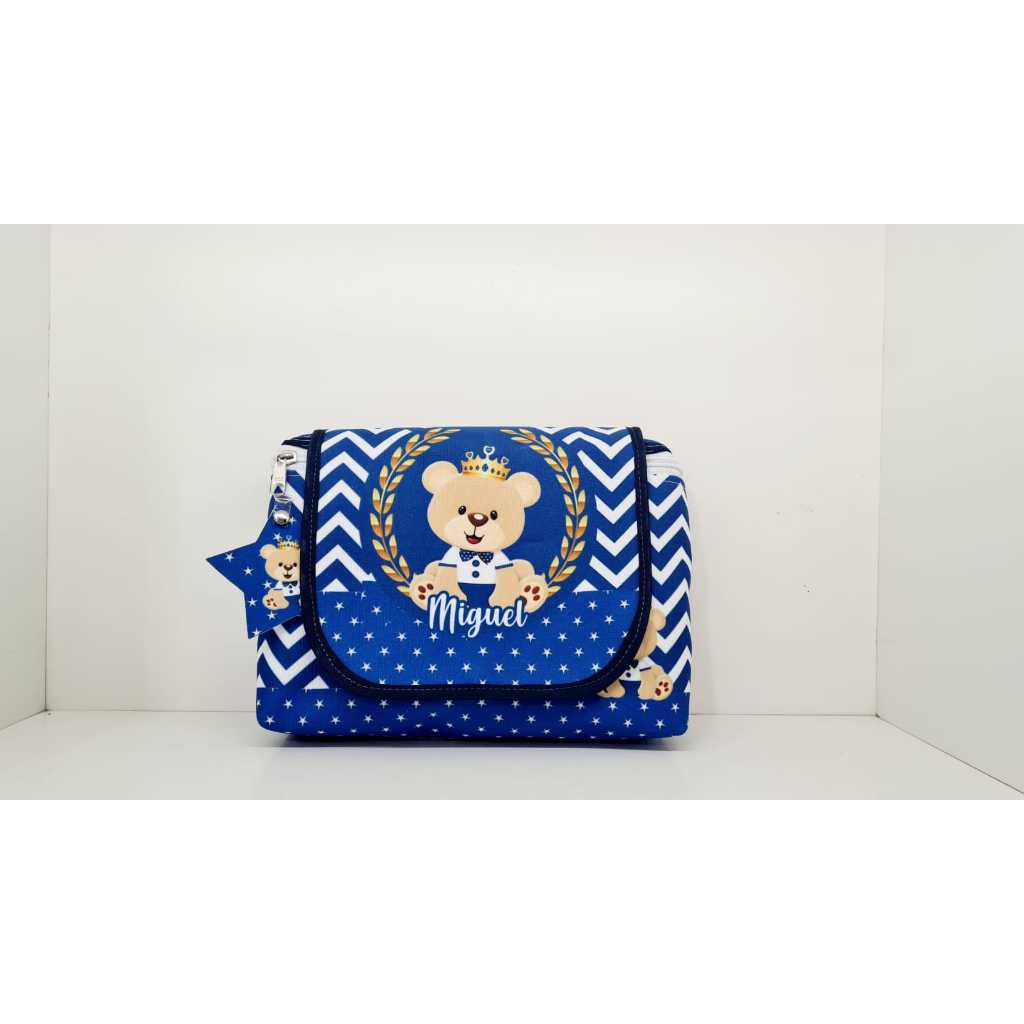 Necessaire do bebê porta fralda e lenço umedecido