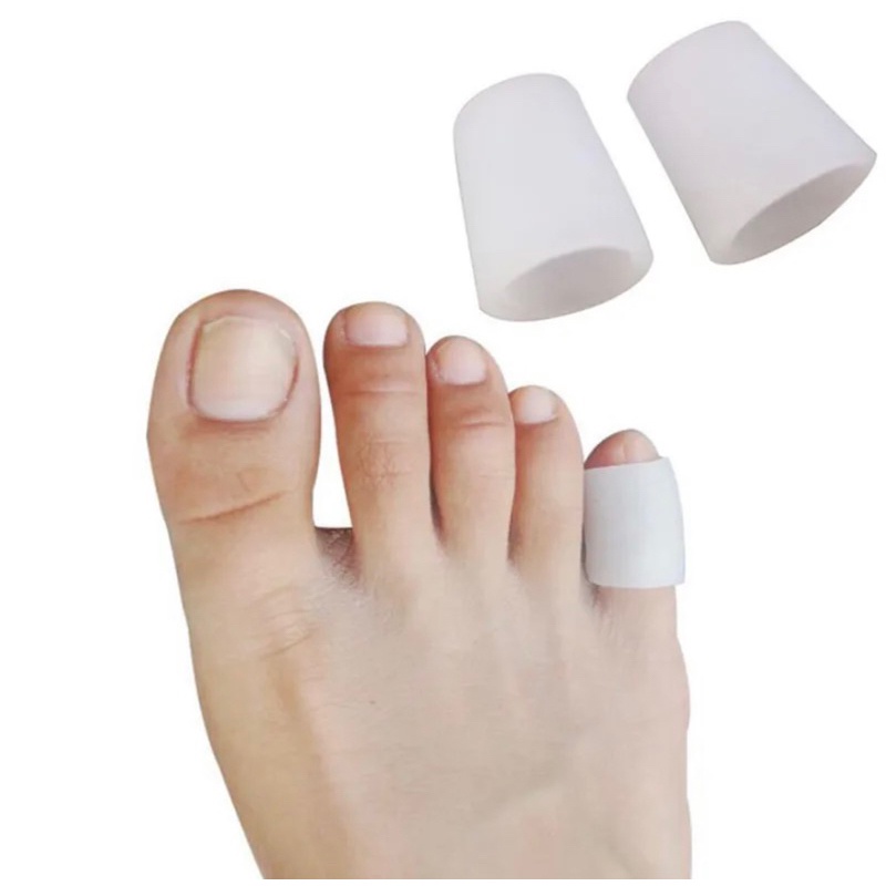 2 Protetor Dedo Silicone Anel Calo Joanete Pés Lesão Dor Promoção