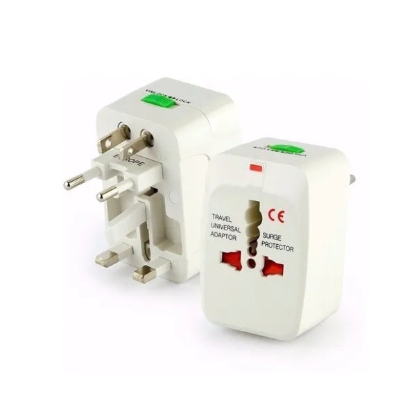 Kit 2 Adaptador Tomada Universal Internacional Via