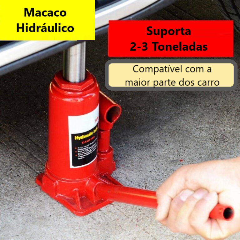 Macaco Hidráulico Tipo Garrafa 2,0 3,0 5,0 Tonela