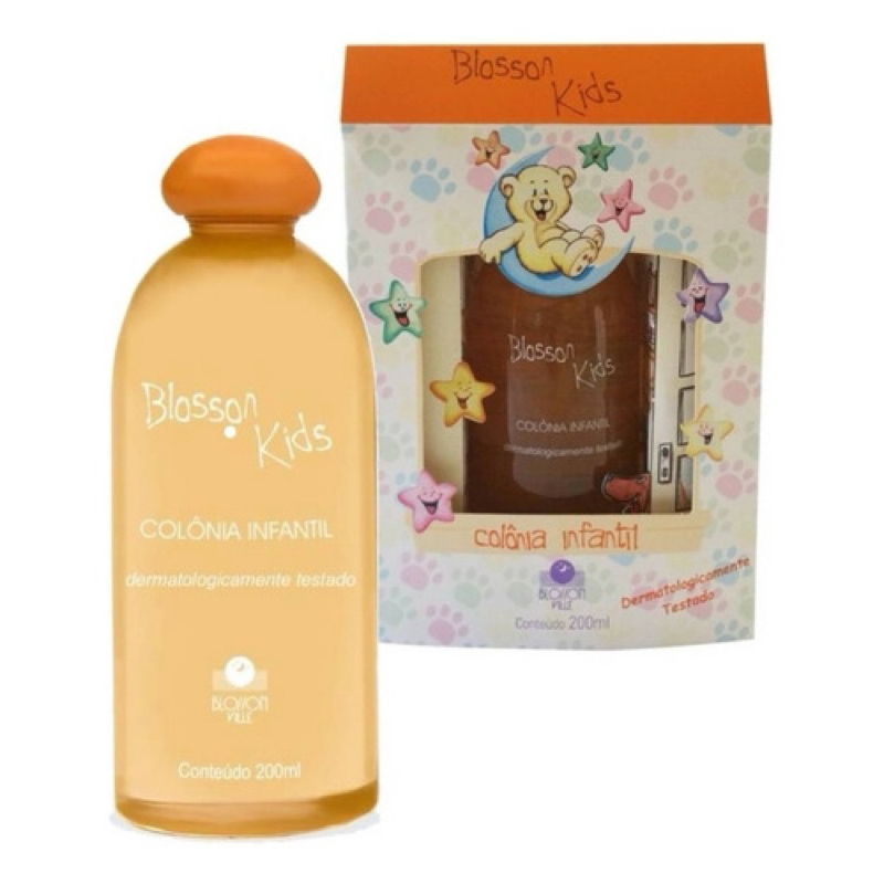 Colônia infantil ORIGINAL Blosson Kids 200ml (Blosson Ville) a Laranjinha  com válvula