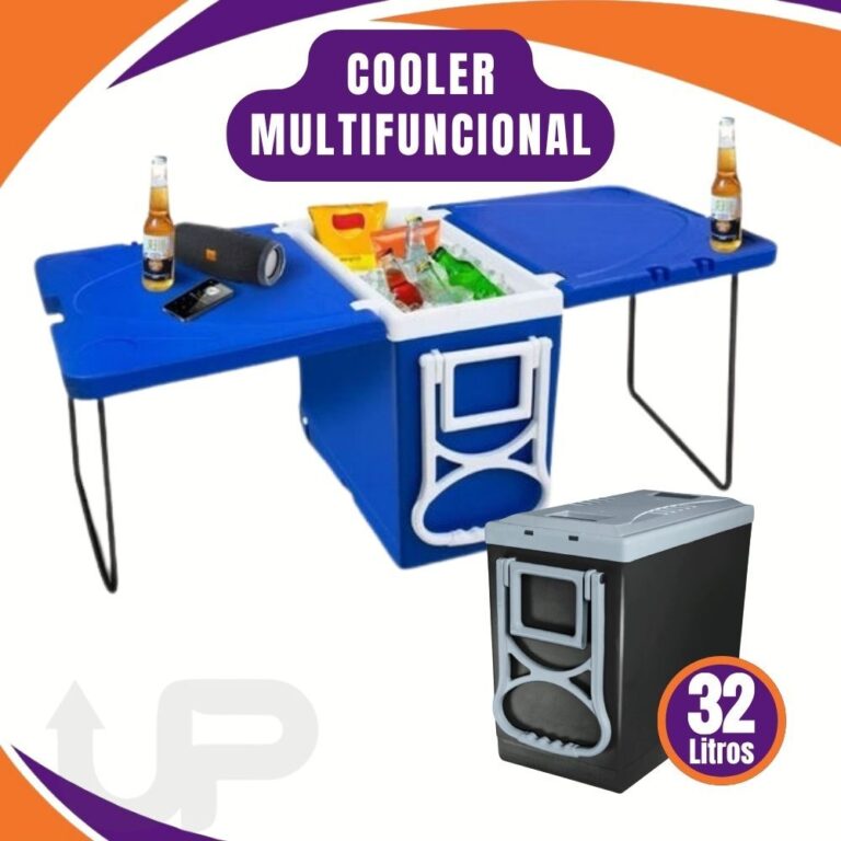Cooler Térmico 32L Multifuncional para Praia, Cas