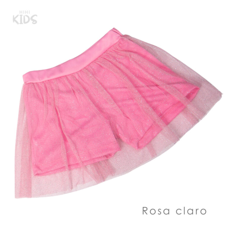 Short Saia com Tule Infantil