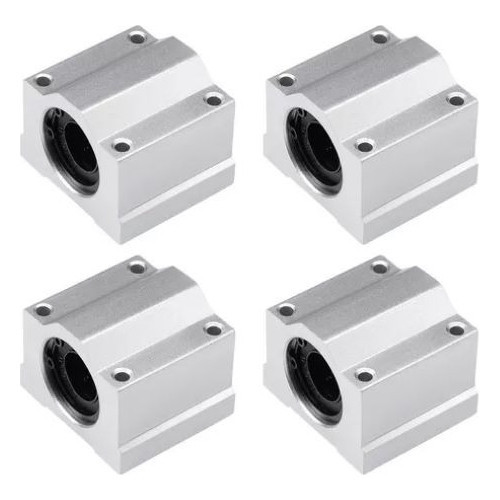 Pillow Block 8mm Kit 4 Com Rolamento Para Eixo Lin