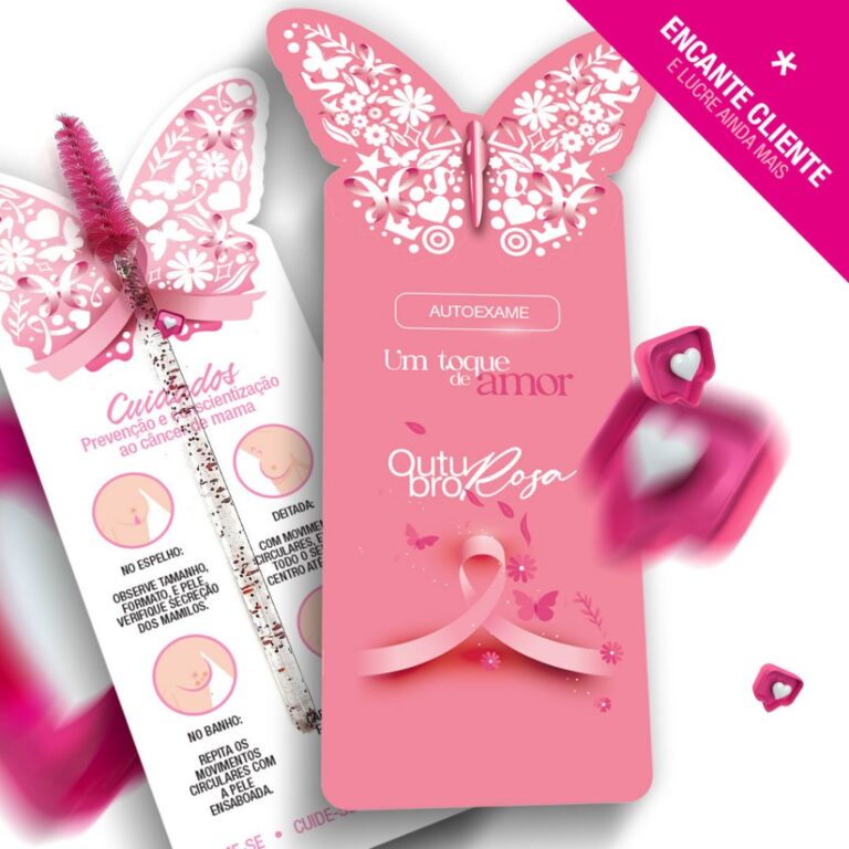 OUTUBRO ROSA CARTÃO- TAG -PAPELARIA