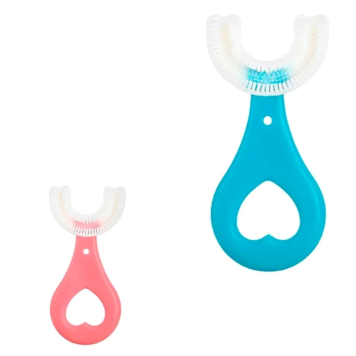 Escova de Dentes Bebê de Silicone Macia em Format