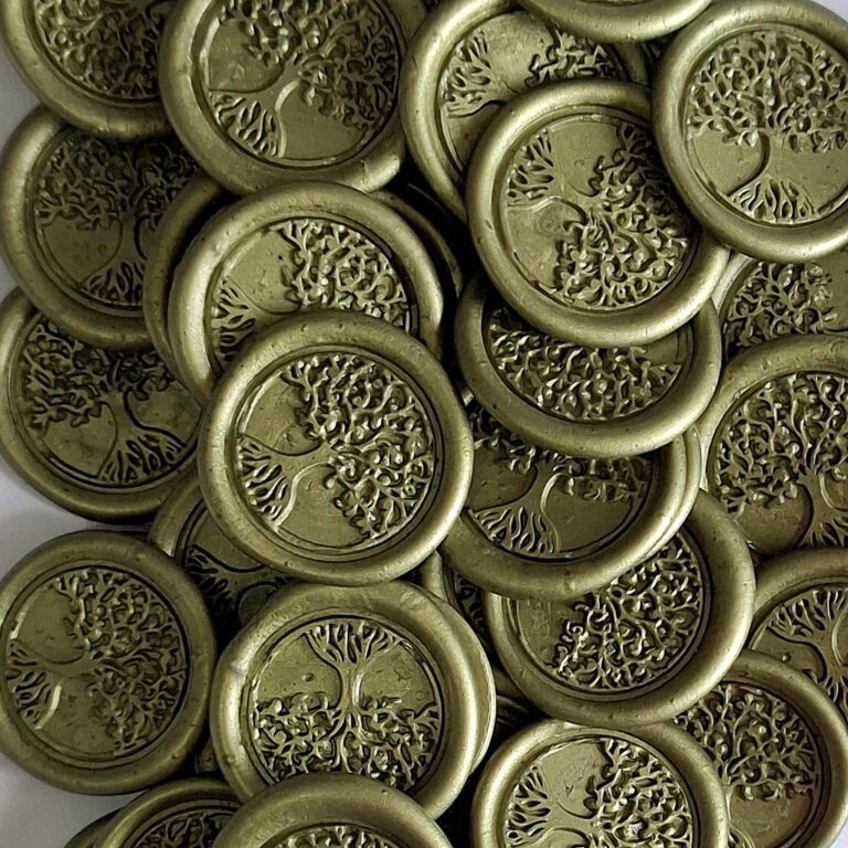 Lacre de Cera Convite de Casamento  Modelo Arvore 