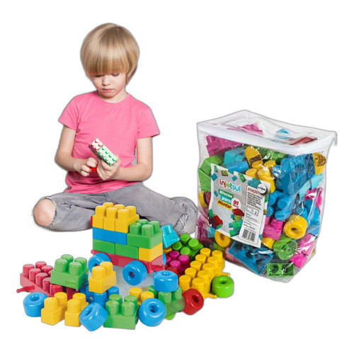 Blocos De Montar E Encaixar 91 Peças Grandes Beb�