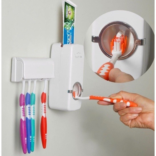 Escovas porta escova de dente Dispenser de Creme D