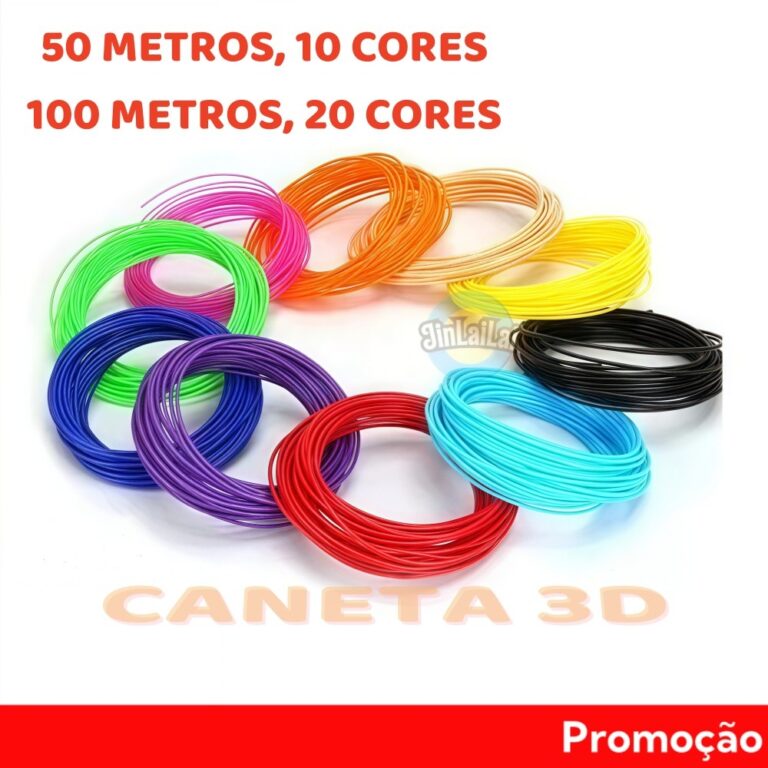 10/20 Cores 50 M/100 M Filamento ABS para Caneta 3
