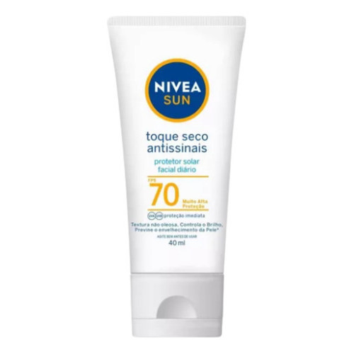 Nivea Sun Protetor Solar Facial Antissinais Fps 70