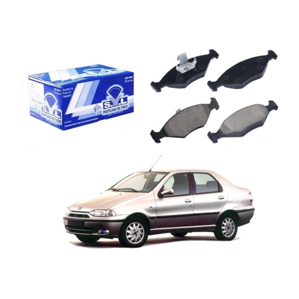 Pastilha Freio Dianteira Original, Fiat Siena 1.6