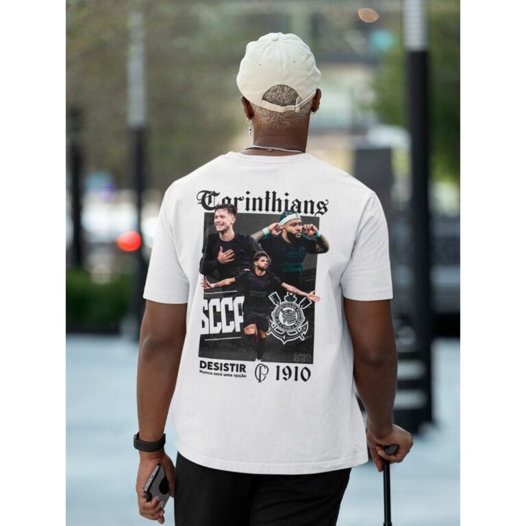 Camiseta Estampada Unissex Timão Corinthians SCCP