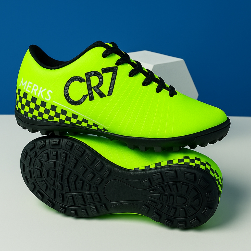 Chuteira Society Infantil Tênis Menino Futebol Cr7 Copa Alto Conforto