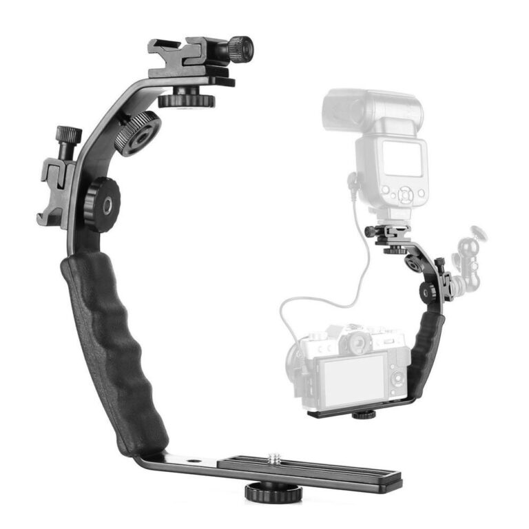 Suporte De Flash Para Câmera Com Alça de Mão Ac