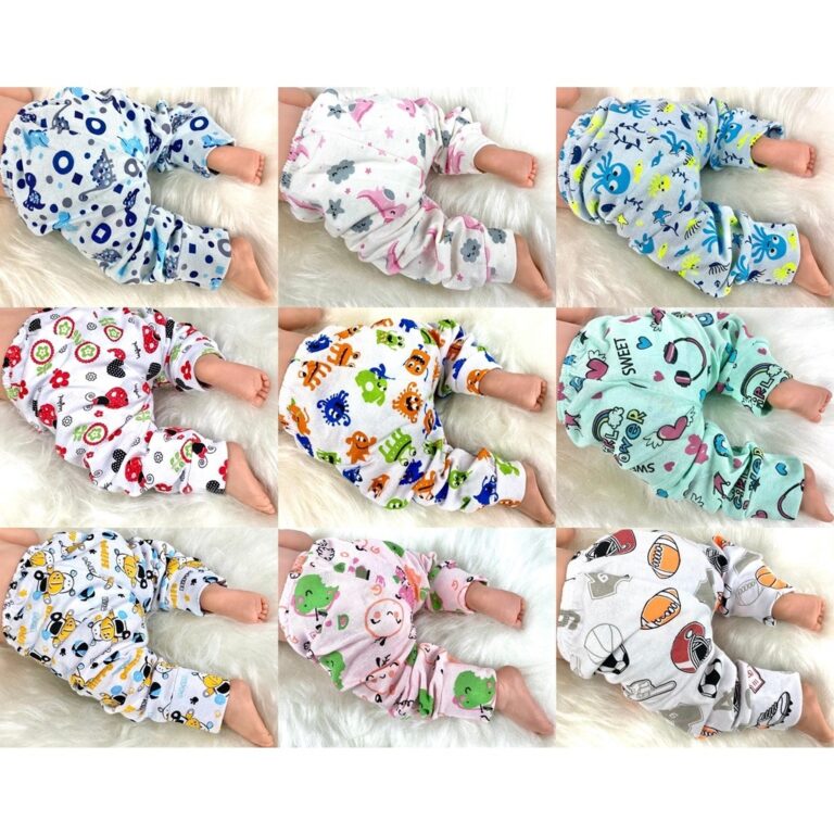 Kit 6 Mijão Culote Estampado Calça Bebê Pé Abe