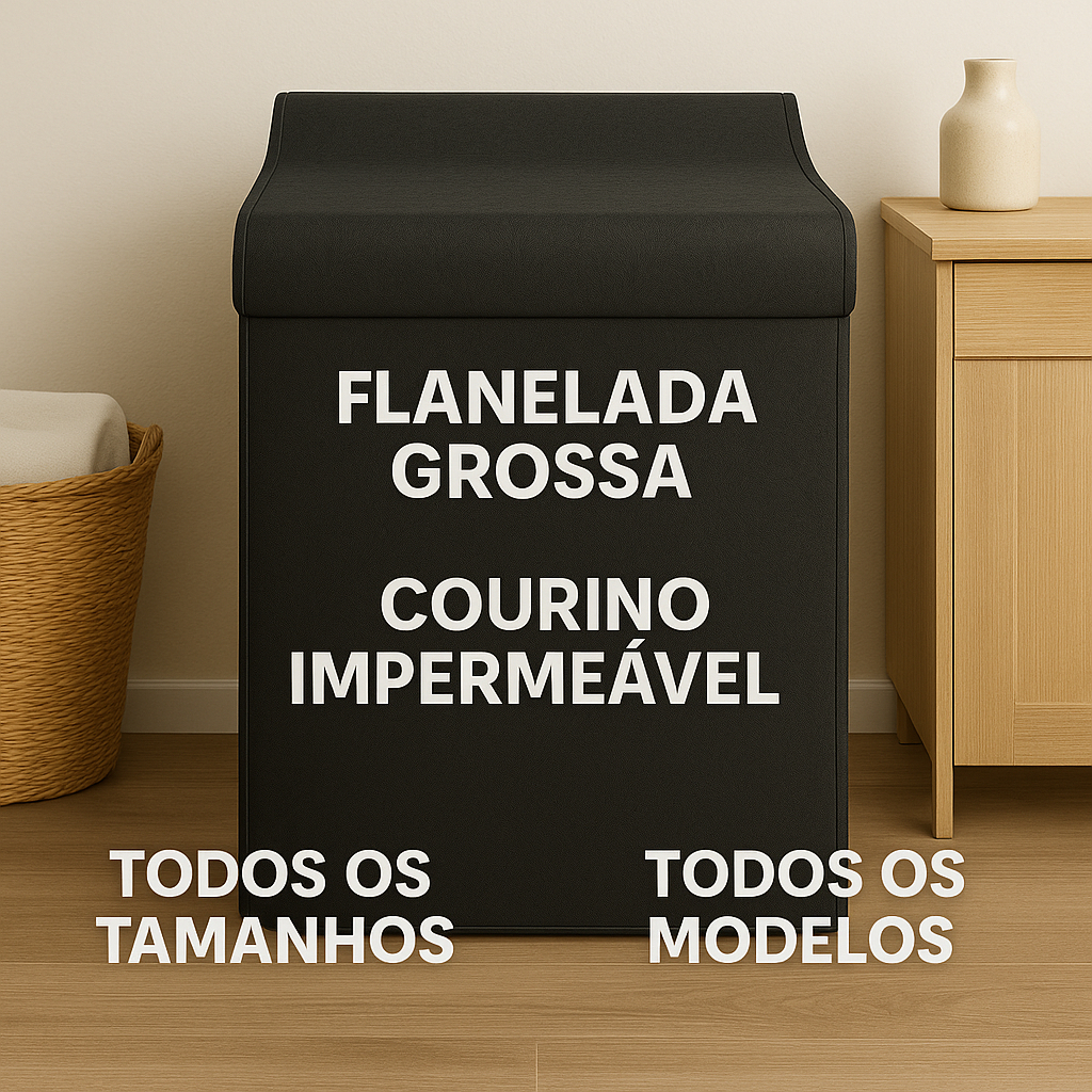 Capa Maquina de Lavar Electrolux Brastemp Consul todos 10 11 12 13 14 15 16 17 18kg protege contra s