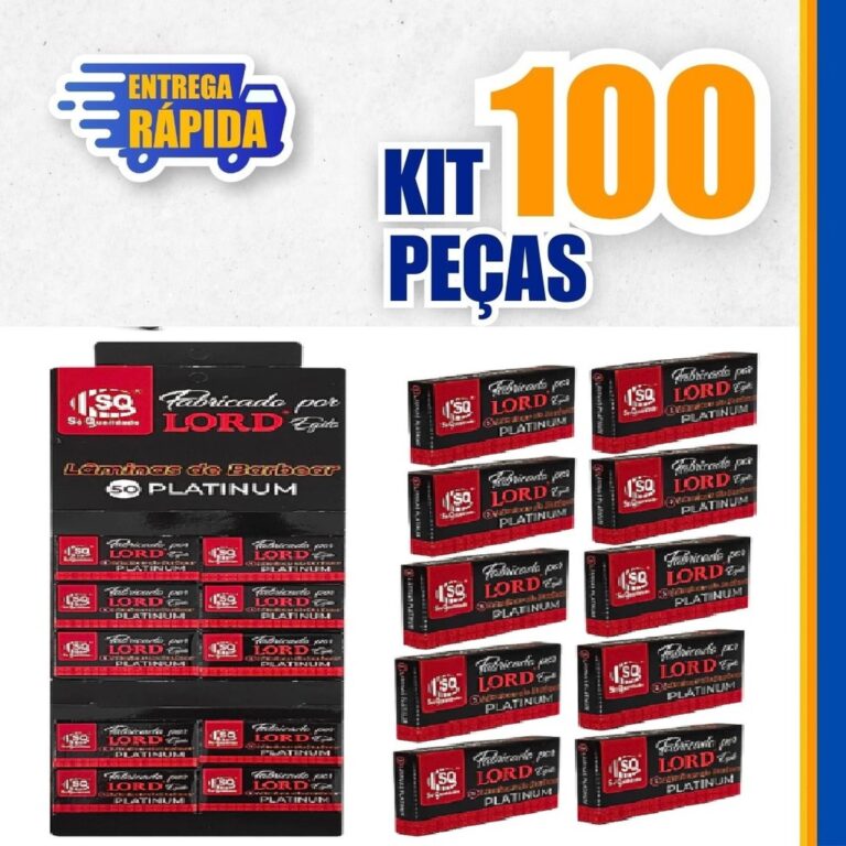 Lord 100 Lâminas Para Barba Platinum – Meia
