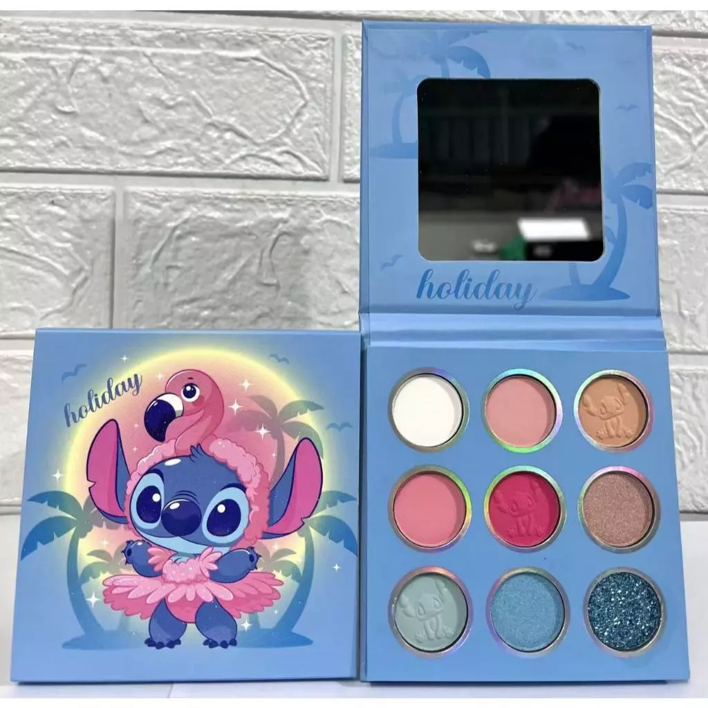 Paleta de sombra para adulto e criança sombra de hello kitty Stitch colorido – 9 cores