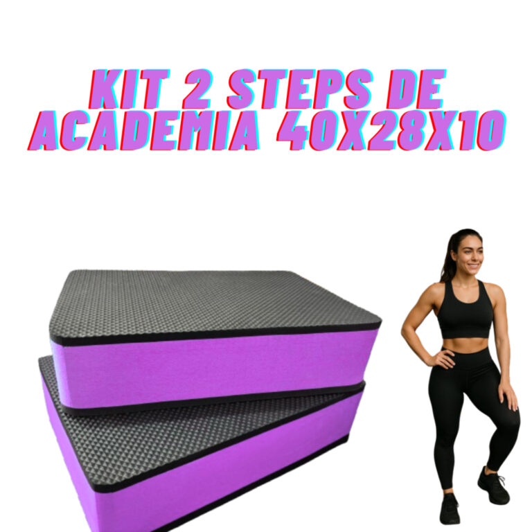 Kit com 2 Steps de Academia 40x28x10 cm