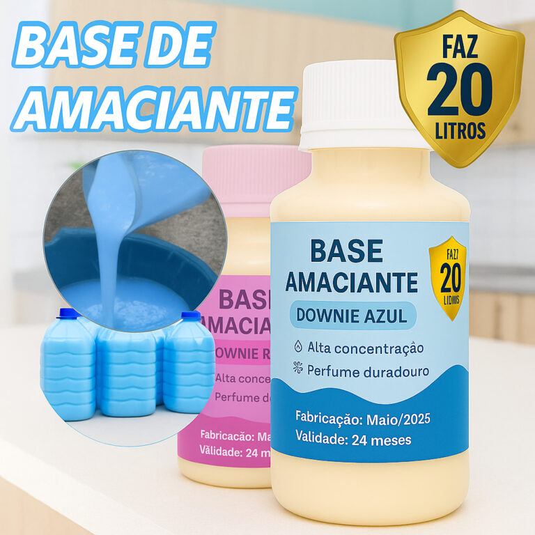 Base Líquida Amaciante Concentrada 100ml Faz 20 l