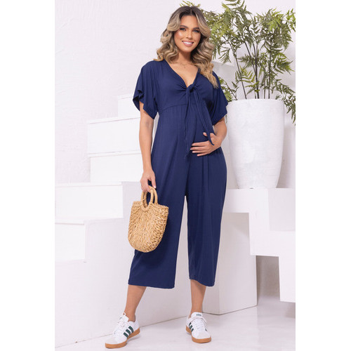 Macacão Pantacourt Gestante Amamentação Manga A