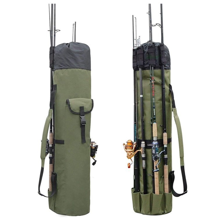 Bolsa cilíndrica para pesca ao ar livre bolsa par