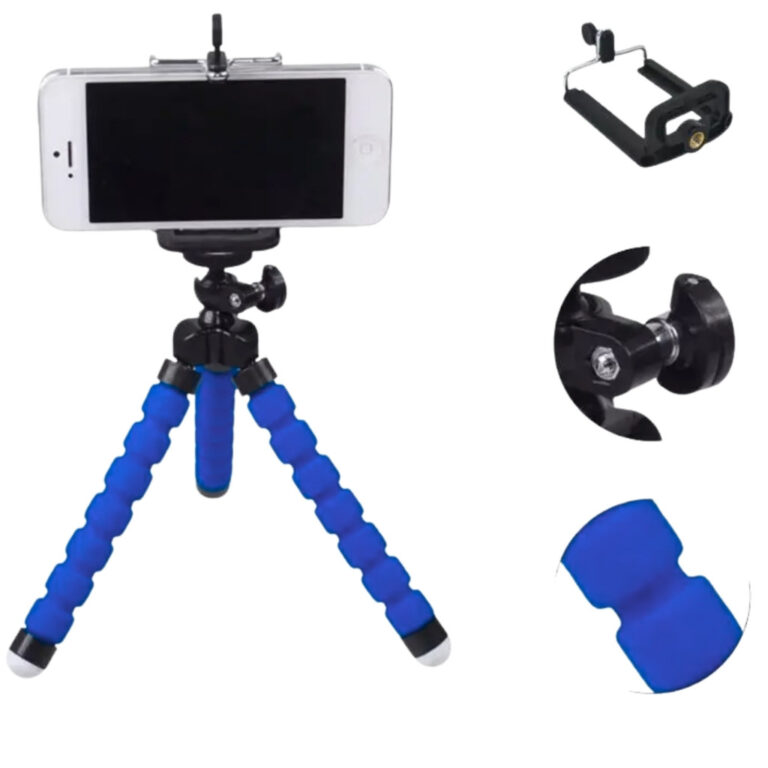 Mini Tripé Flexível De Mesa Suporte Para Celular