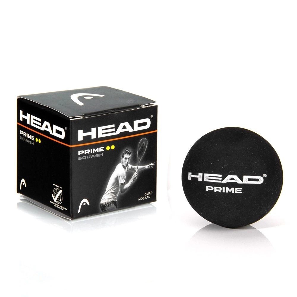 Bola de Squash Head Prime Preta – 1 Unidade