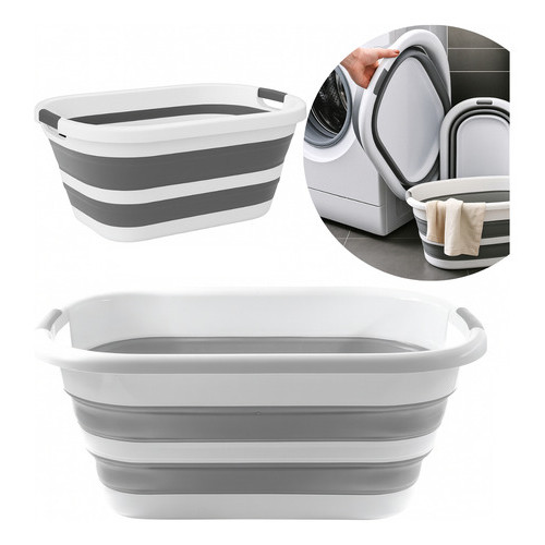 Balde Dobrável Retrátil Flexível 26L Silicone C