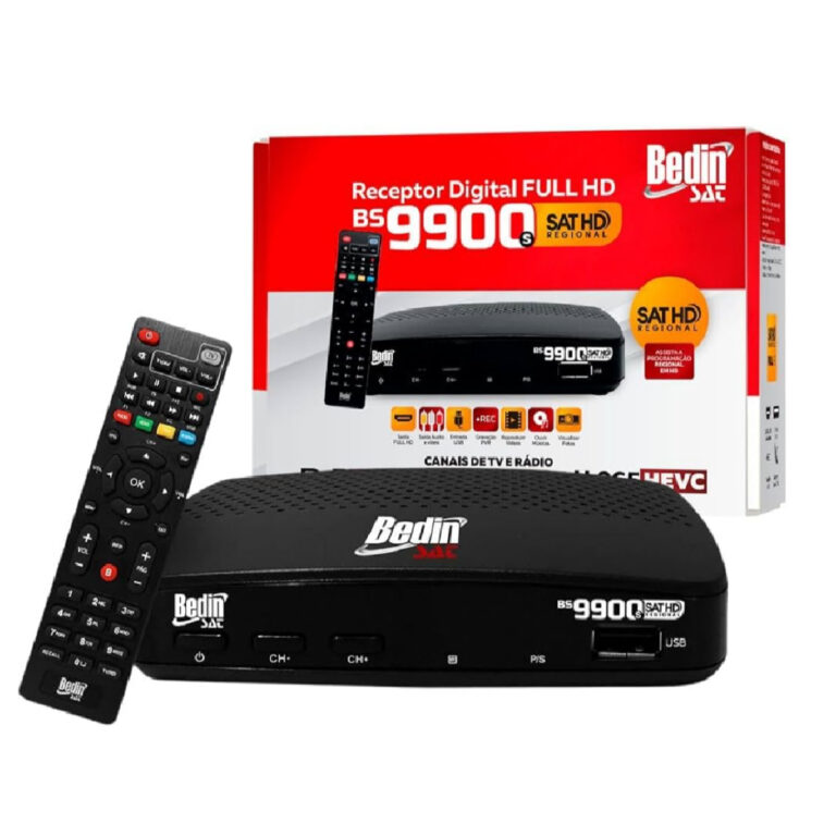 Receptor Digital Bedin 9900S Full Hd Para Antena P