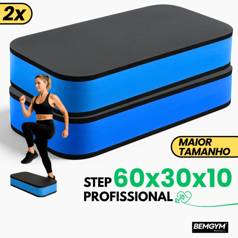 Kit 2 Steps Academia 60x30x10 Eva Fitness Exercíc