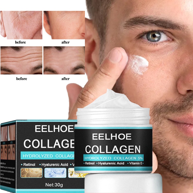 Cremes De Colágeno Para Homens, Anti-rugas, Anti-envelhecimento, Creme Facial Reafirmante, Hidratant