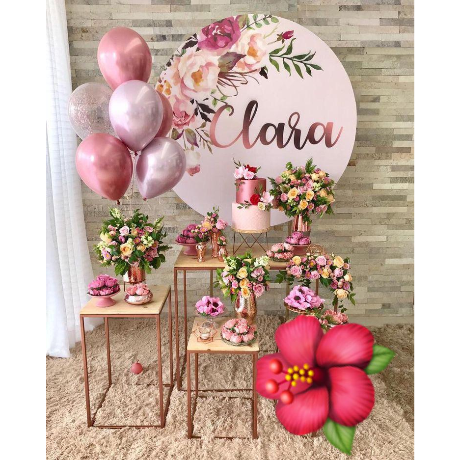 Mesa Cubo Festa Formatura Eventos  3 Pecas + Arco 1.50 Mts – Cor ROSE GOLD (somente rose gold) – ENV