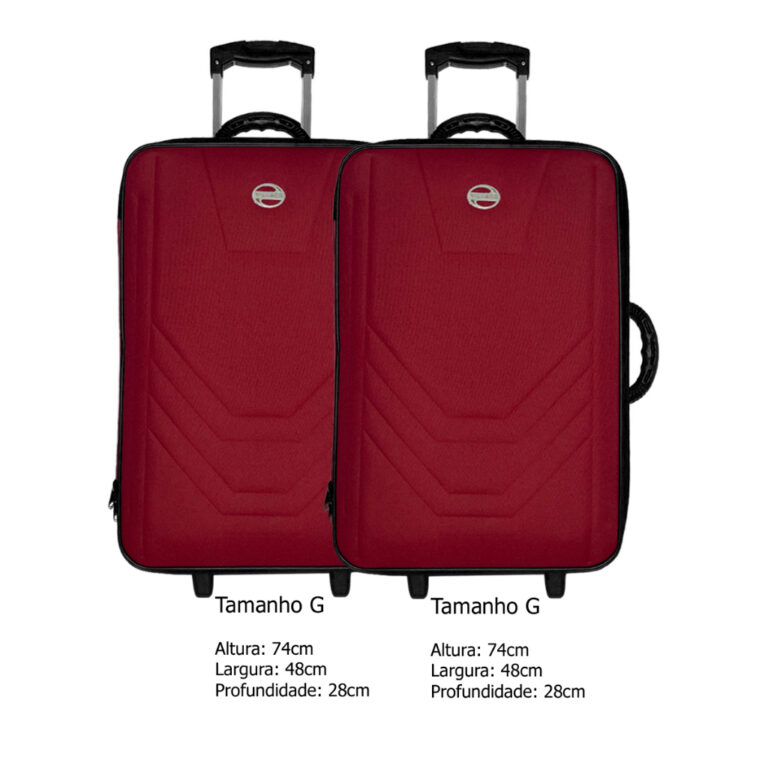 Kit (2) Malas Village GRANDES Viagem G+G