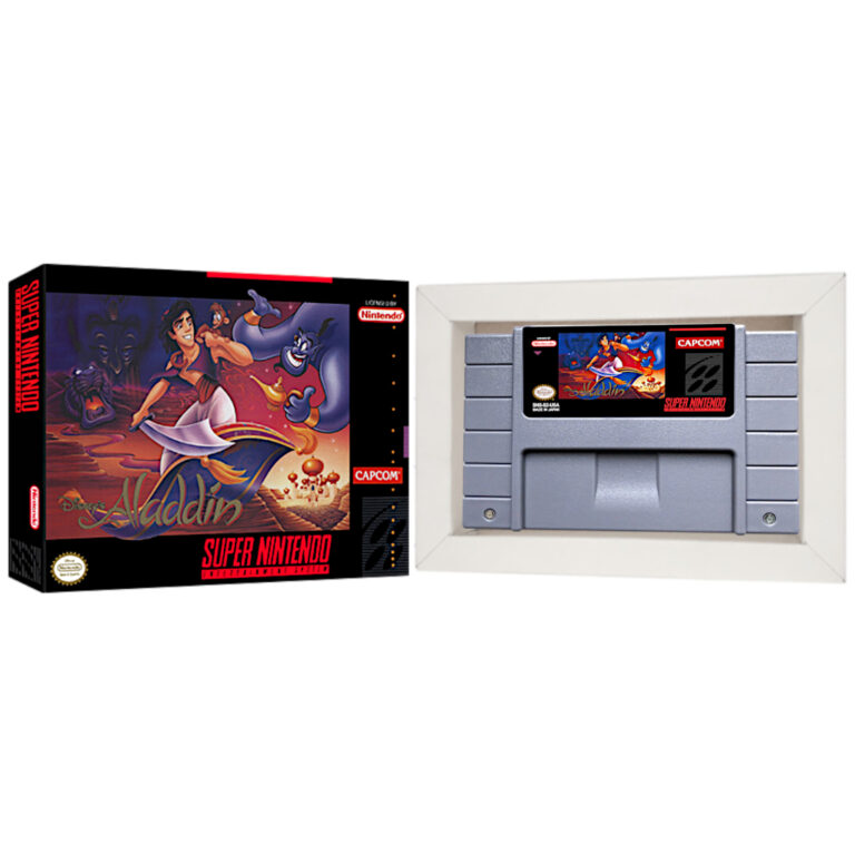 Aladdin Aladin Cartucho de Super Nintendo com Caix