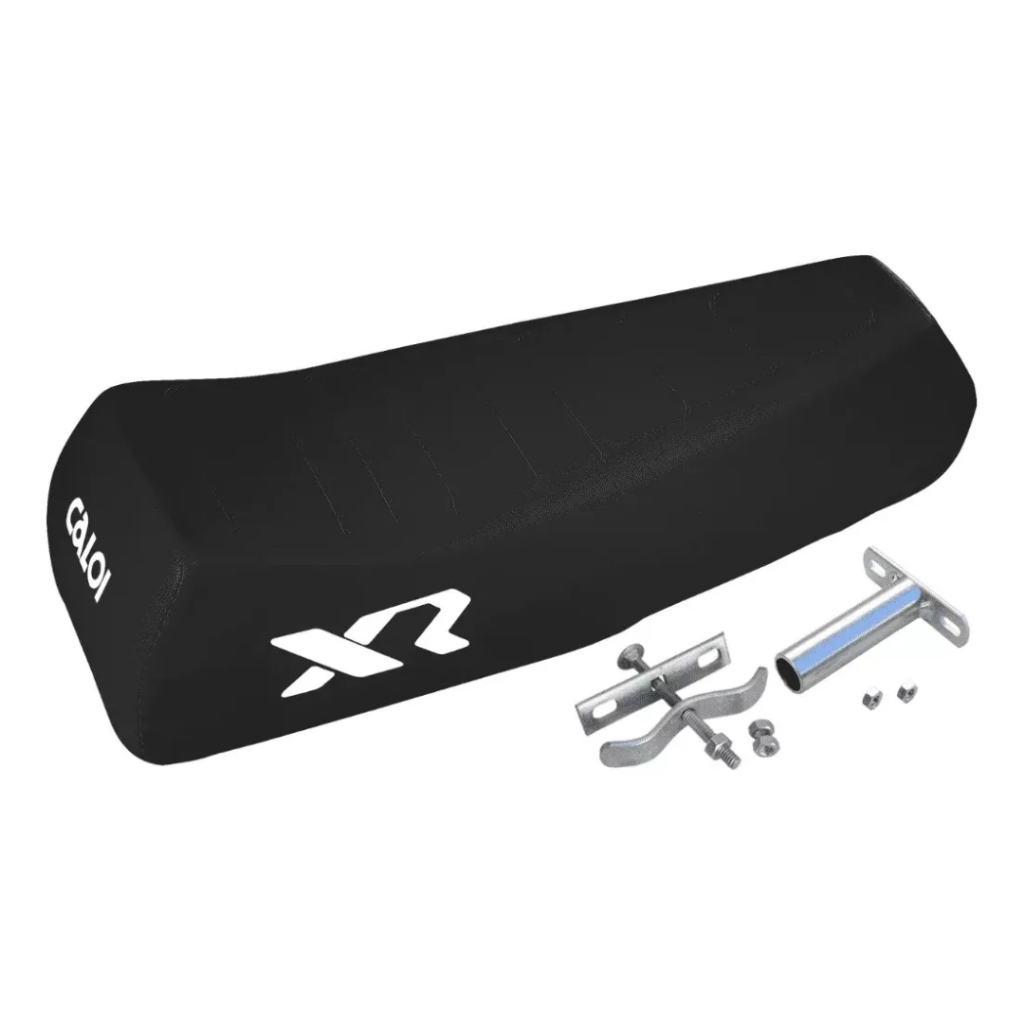 Banco Mobilete Bikelete Caloi Xr + Presilha + Canote Preto Reforçado