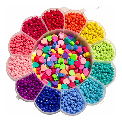 Kit Miçanga Bijuteria Infantil Minimalista Coraç